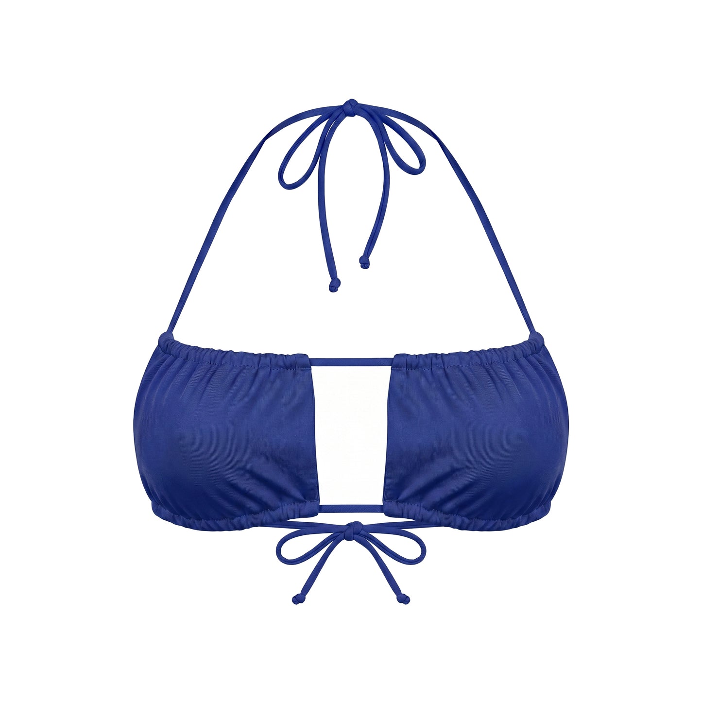 CAPE Lume Wrap Bandeau Bikini Top Blau