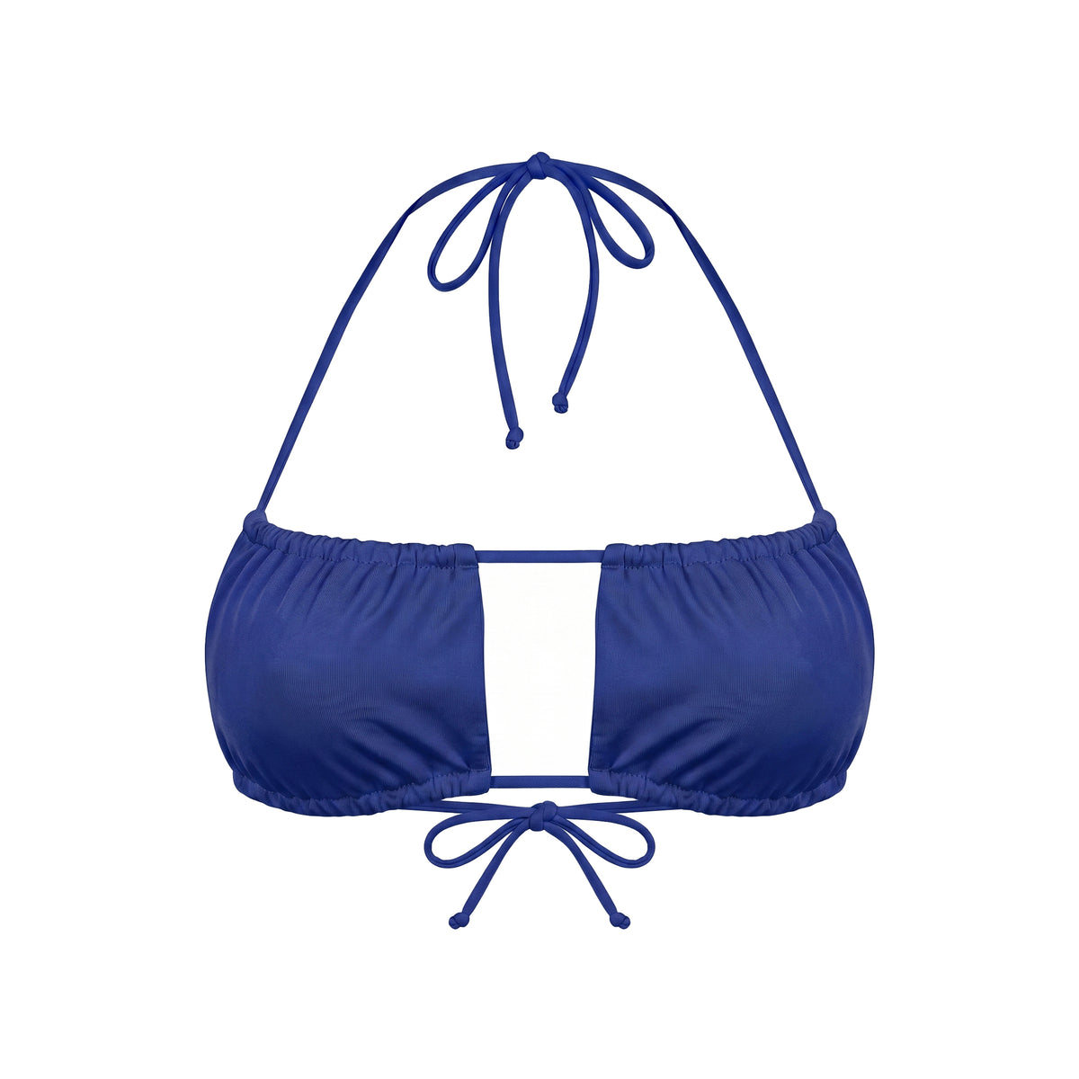 CAPE Lume Wrap Bandeau Bikini Top Blau