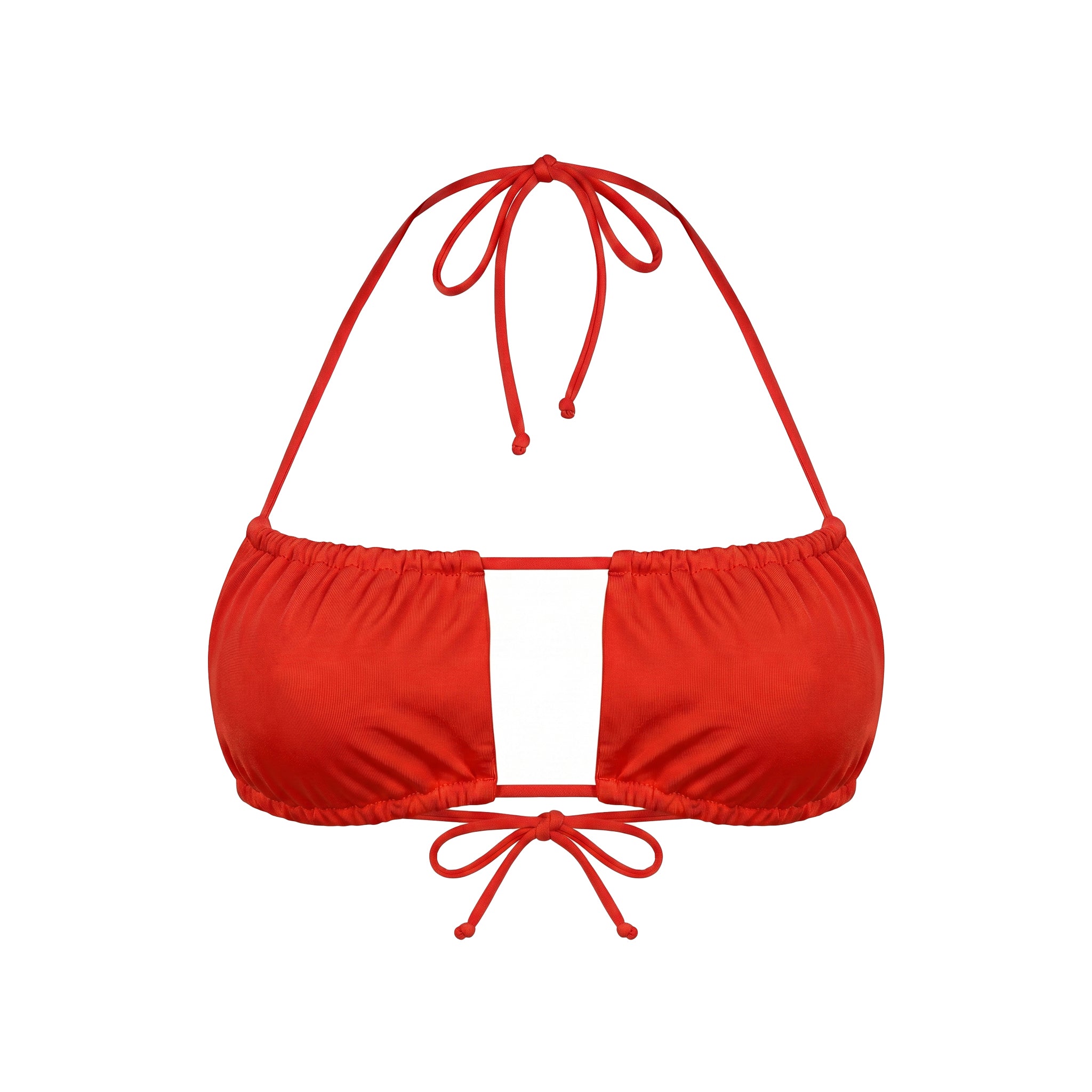 CAPE Lume Wrap Bandeau Bikini Top Rot