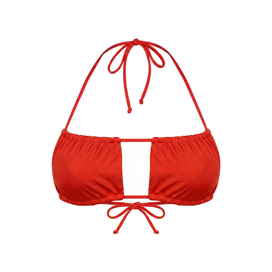 CAPE Lume Wrap Bandeau Bikini Top Rot