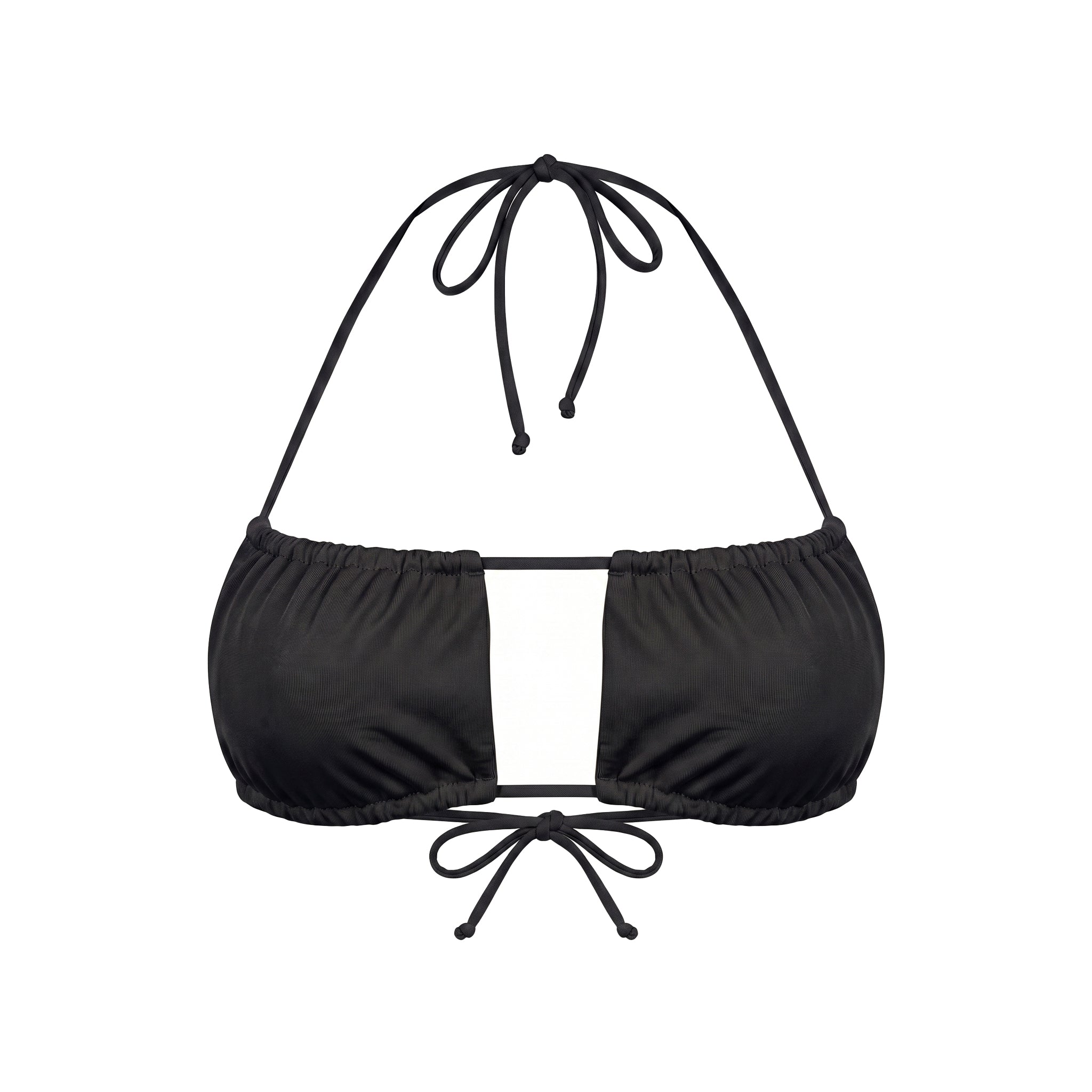 CAPE Lume Wrap Bandeau Bikini Top Schwarz