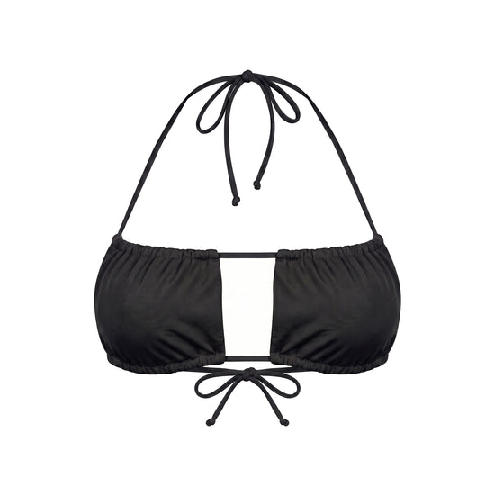 CAPE Lume Wrap Bandeau Bikini Top Schwarz