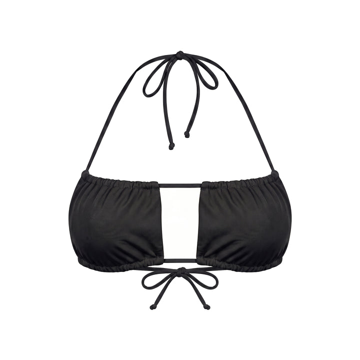 CAPE Lume Wrap Bandeau Bikini Top Schwarz
