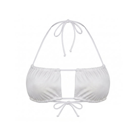 CAPE Lume Wrap Bandeau Bikini Top Weiß